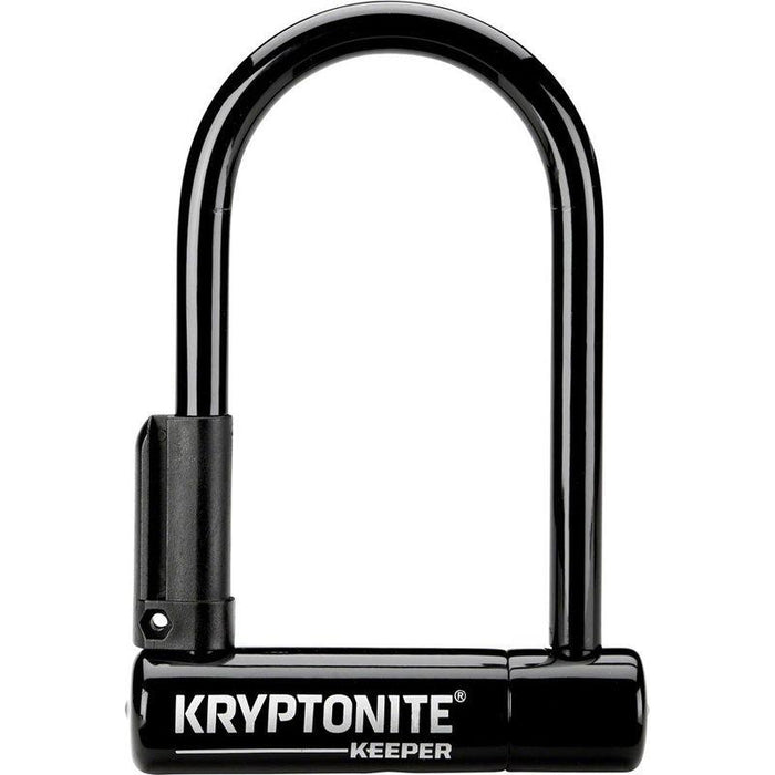 Kryptonite Keeper U-Lock - 3.25 x 6 Keyed Black Includes bracket