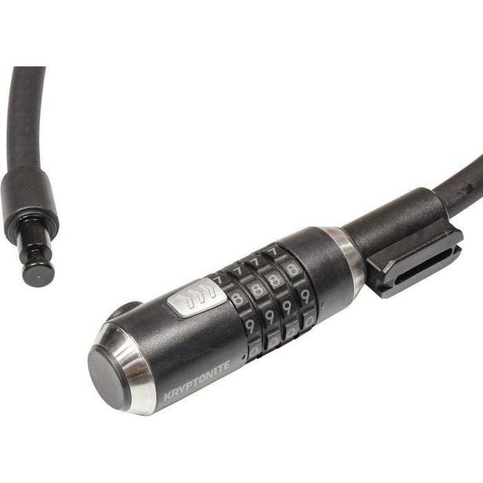 Kryptonite KryptoFlex 1265 Cable Lock - 4-Digit Combo 65cm x 12mm Black