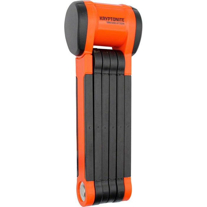 Kryptonite Evolution 790 Folding Lock - 90cm Keyed Inludes Click Tight Bracket Black/Orange