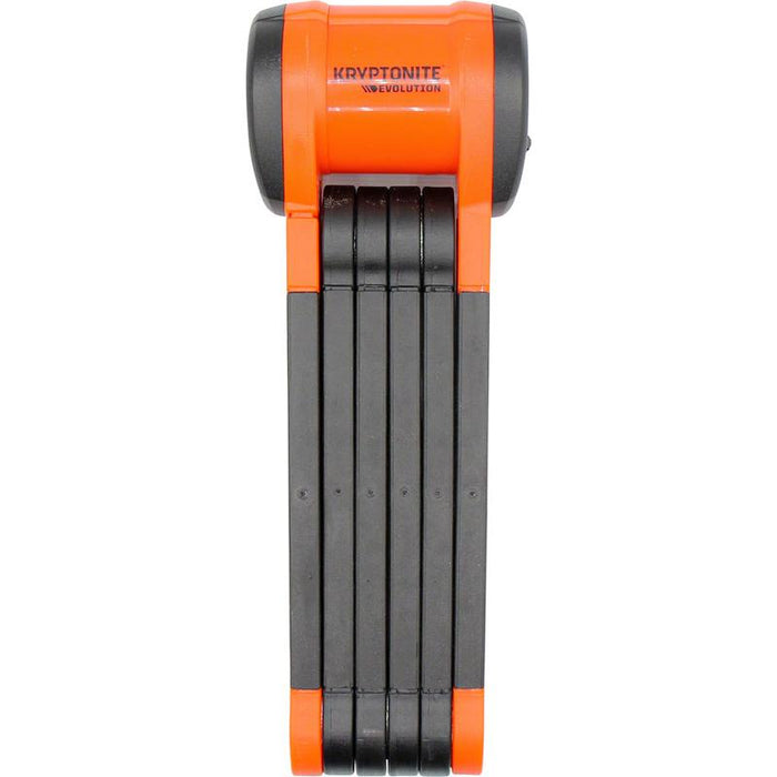 Kryptonite Evolution 790 Folding Lock - 90cm Keyed Inludes Click Tight Bracket Black/Orange