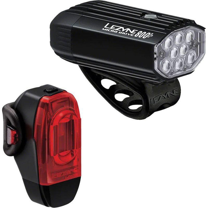 Lezyne Micro Drive 800/KTV Drive Headlight/Taillight Set -Bicycle Lights