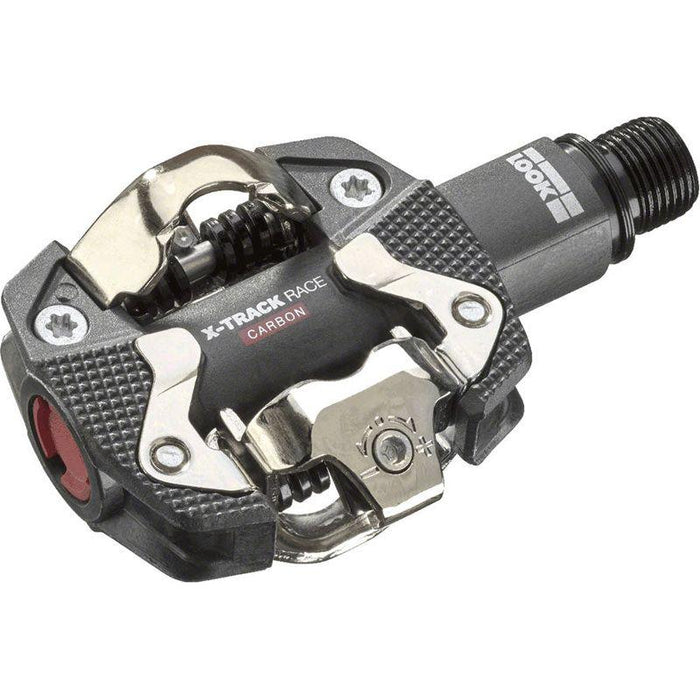LOOK X-TRACK RACE CARBON Pedals - Dual Sided Clipless Chromoly 9/16 Black