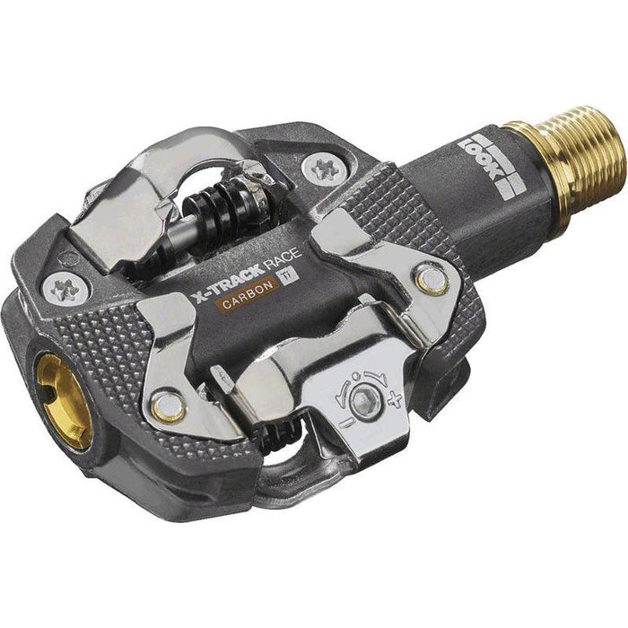 LOOK X-TRACK RACE CARBON Ti Dual Sided Clipless Titanium 9/16 Black Bicycle Pedals