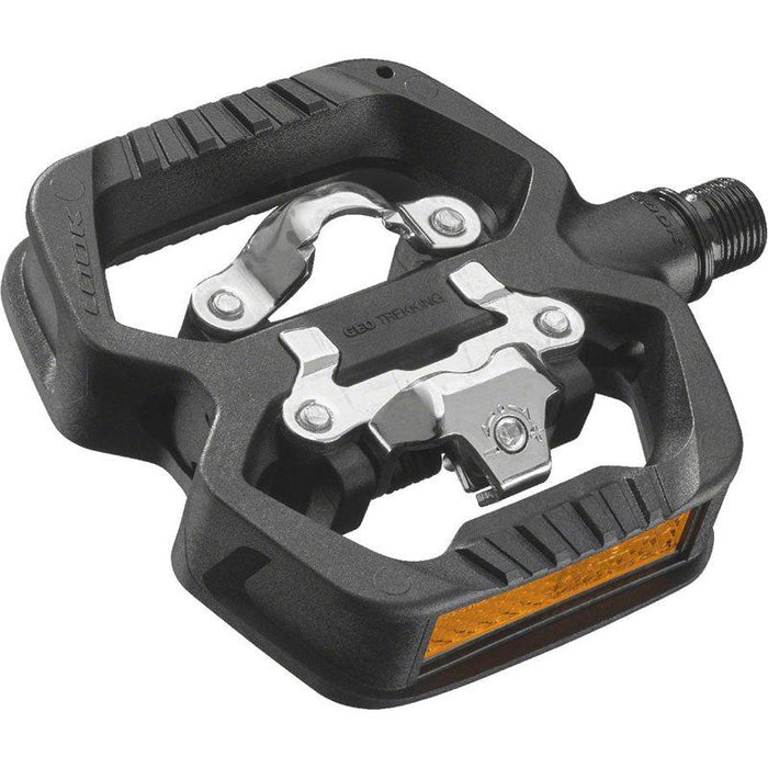 LOOK GEO TREKKING Pedals - Single Side Clipless with Platform Chromoly 9/16 Black