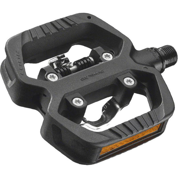 LOOK GEO TREKKING Pedals - Single Side Clipless with Platform Chromoly 9/16 Black