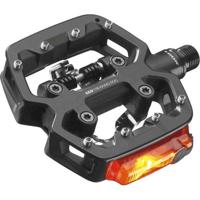 LOOK GEO TREKKING ROC VISION Pedals Single Side Clipless with Platform Chromoly 9/16 Black Bicycle Pedals