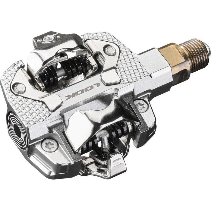 LOOK X-TRACK Dual Power Pedals - Dual Sided Clipless Chromoly 9/16 Silver