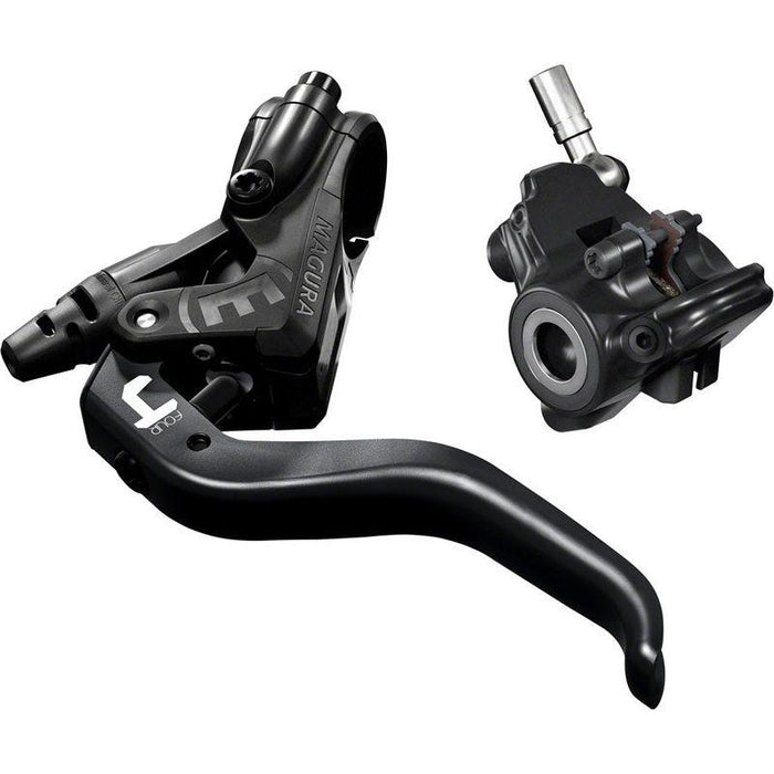 Magura MT4 Disc Brake and Lever - Front or Rear Hydraulic Flat Mount Black Bicycle Brake Levers
