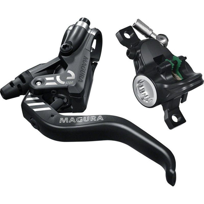 Magura MT4 eSTOP Disc Brake and Lever - Front or Rear Hydraulic Post Mount Black Bicycle Brake Levers