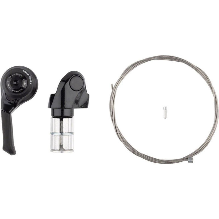 microSHIFT Left Bar End Mountain Shifter - Double/Triple Friction Shimano Compatible