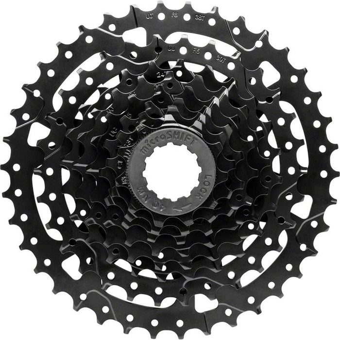 microSHIFT Acolyte Super Short Cassette - 8 Speed 11-38t Black ED Coated