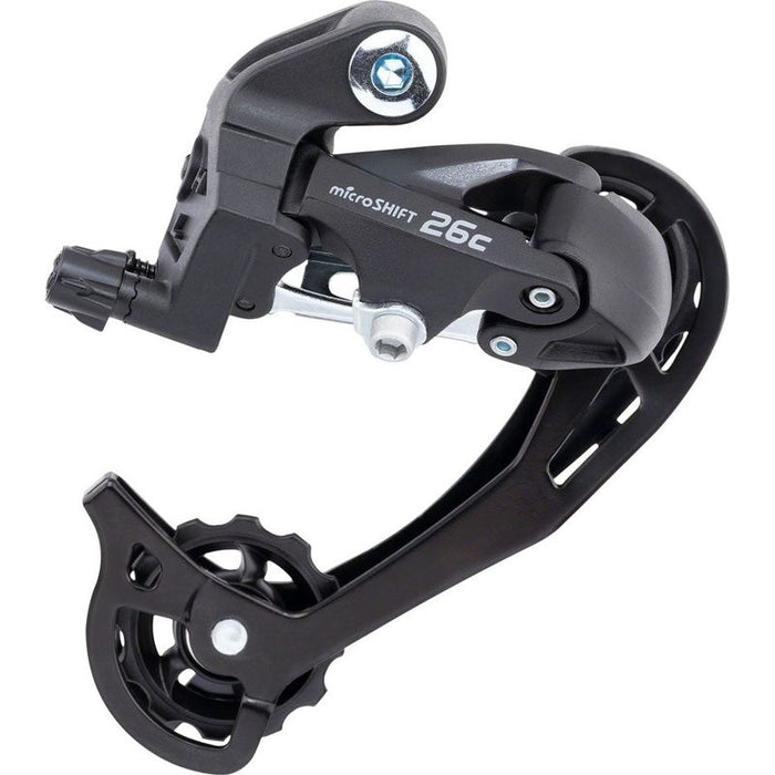 microSHIFT M26C Rear Derailleur - 7/8 Speed Long Cage for 13-34t Freewheel Black