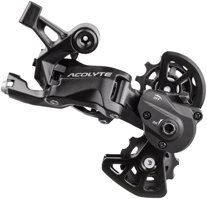 microSHIFT Acolyte Super Short Rear Derailleur - 8 Speed Super Short Cage Black With SpringLock