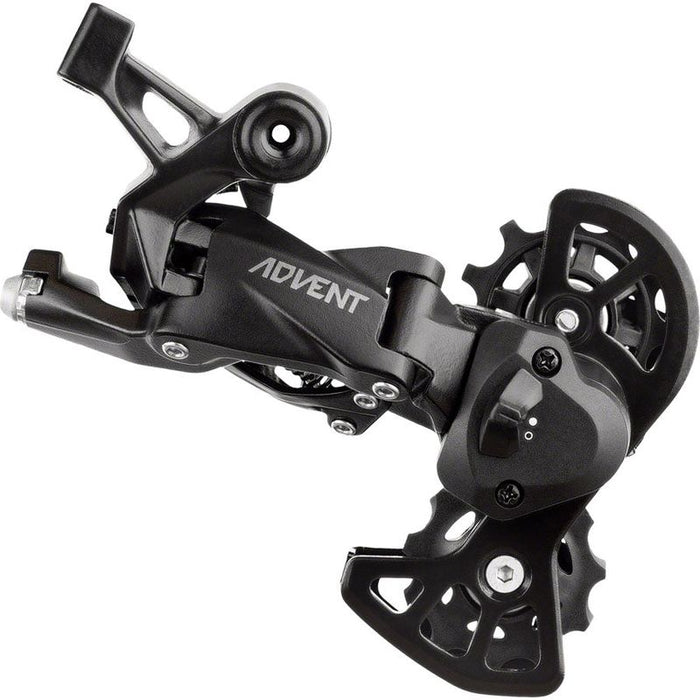 microSHIFT ADVENT Super Short Rear Derailleur - 9 Speed Super Short Cage Black With Clutch