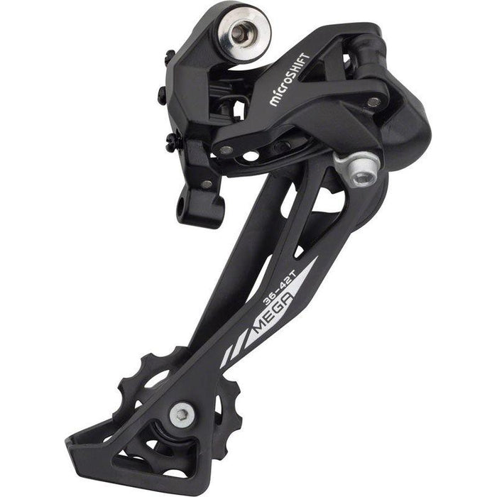 microSHIFT XLE Rear Derailleur - 10 Speed Long Cage Black