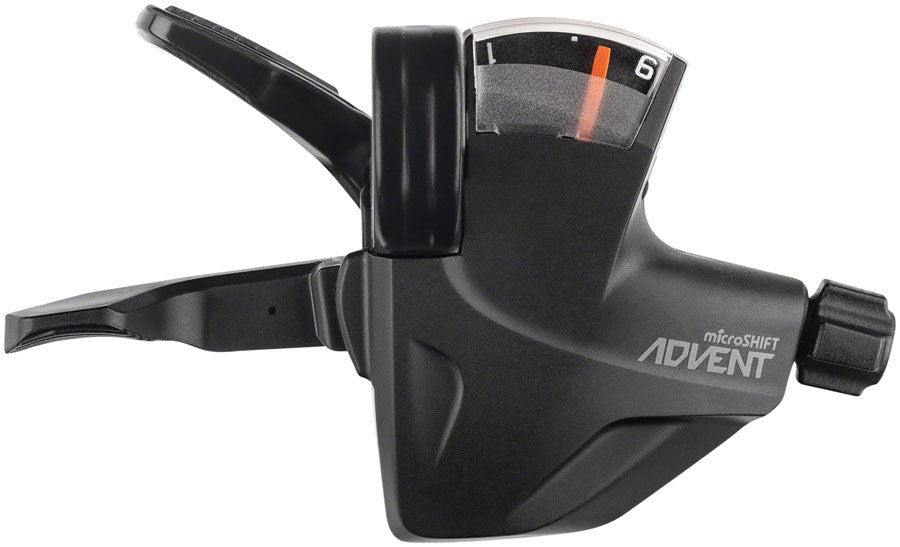 microSHIFT ADVENT Quick Trigger Pro Right Shifter - 1x9 Speed Gear Indicator Black ADVENT Compatible Only