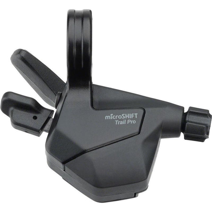 microSHIFT ADVENT Trail Trigger Pro E-Bike Right Shifter - 1 x 9-Speed Single-Click Silicone Thumb Pad ADVENT Compatible Only Black