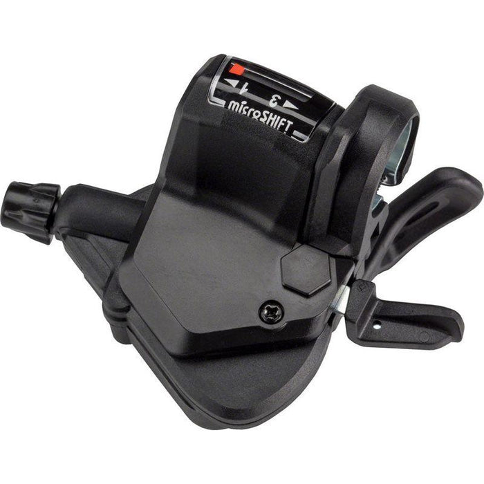 microSHIFT Mezzo Left Thumb-Tap Shifter Triple Optical Gear Indicator Shimano Compatible
