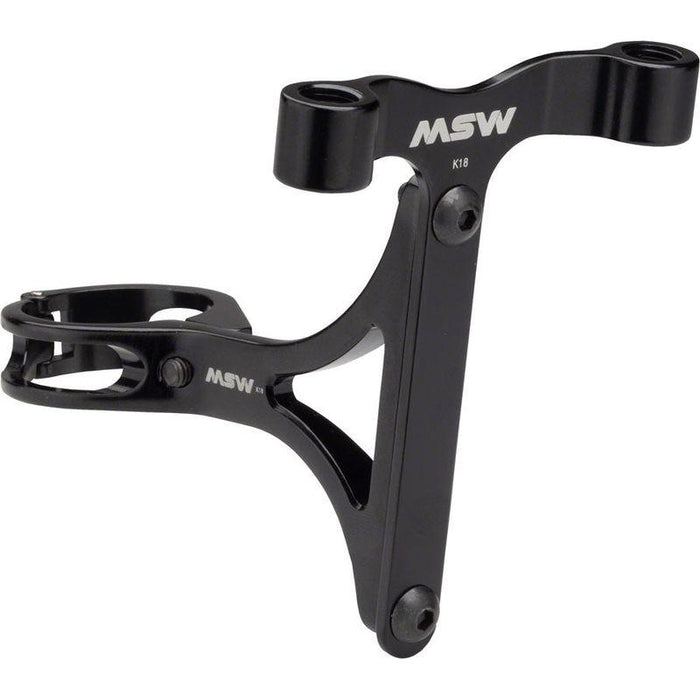 MSW Seltzer Mount - CO2 and Bottle Cage holder with 27.2mm clamp Black