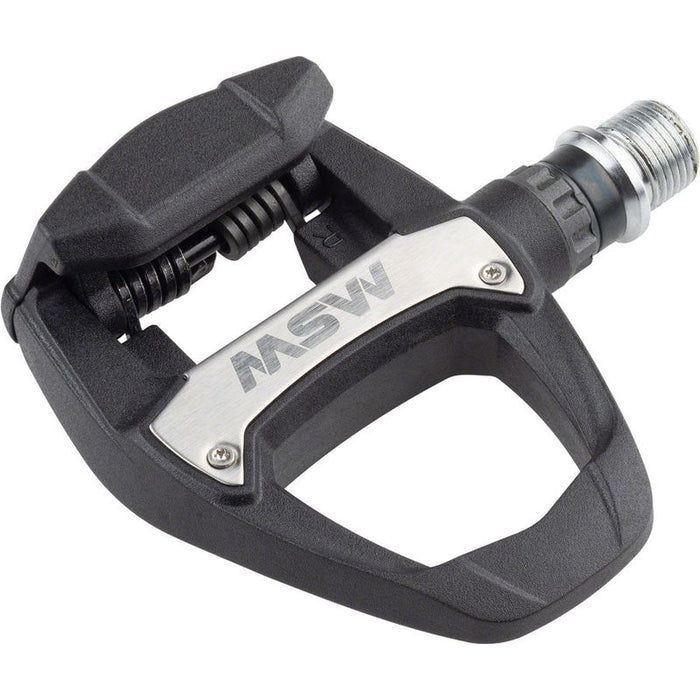 MSW Judo Pedals - Single Side Road Clipless Composite 9/16 Black