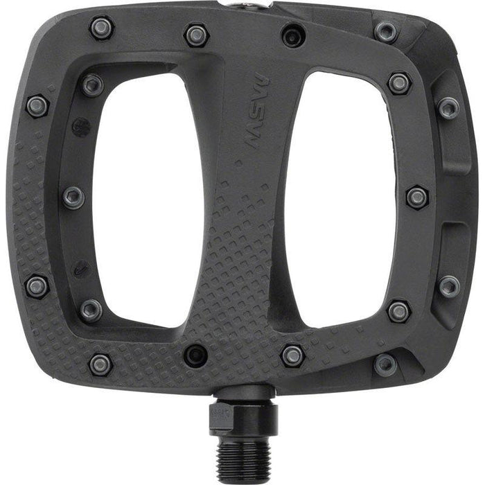 MSW Thump Pedals with Replaceable Pins - Platform Composite 9/16 Black