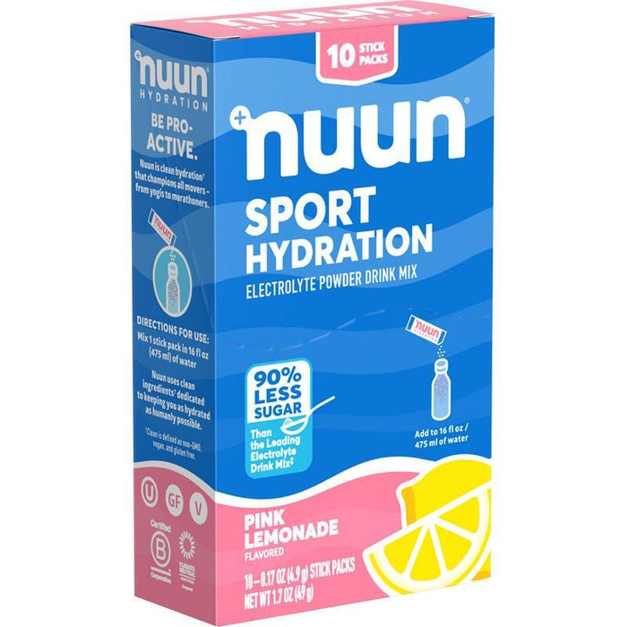 Nuun Sport Powder - Pink Lemonade Box of 10