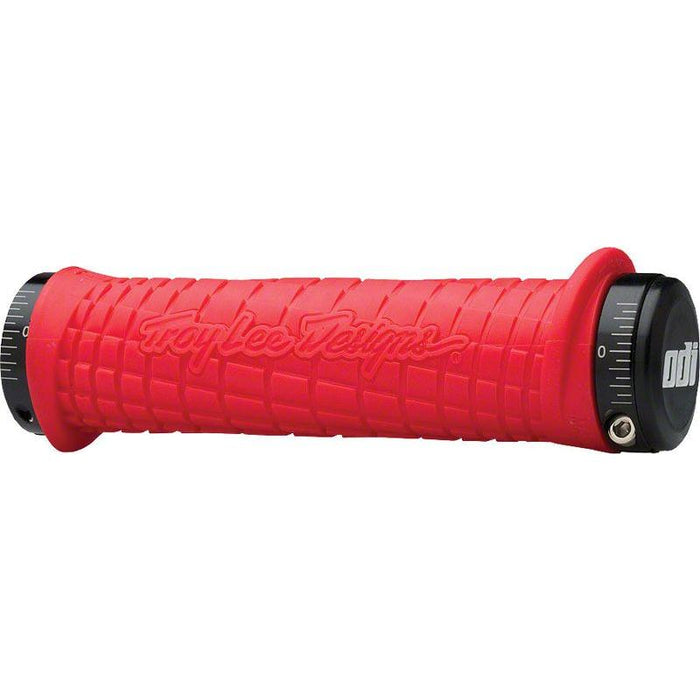 ODI Troy Lee Grips - Red Lock-On
