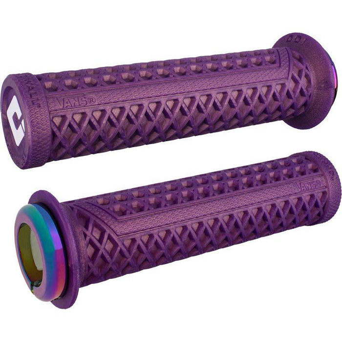 ODI Vans v2.1 Lock-On Grips - Iridescent Purple Oil Slick