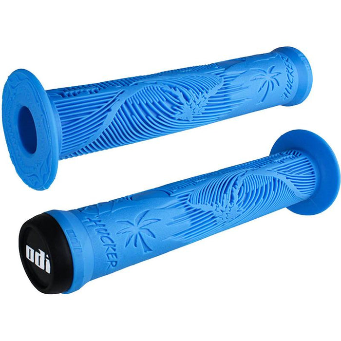 ODI Hucker Grips - Blue Flange