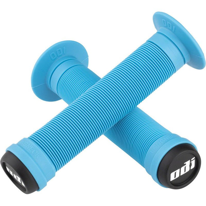 ODI Longneck ST Grips - Aqua Flange