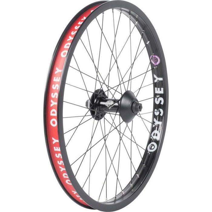 Odyssey Quadrant Front Wheel - 20 3/8 x 100mm Rim Brake Black Clincher