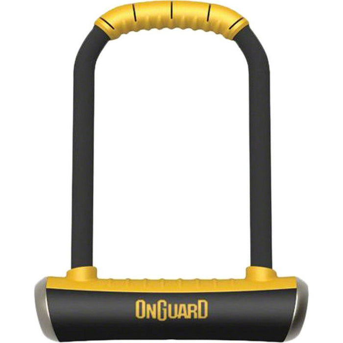OnGuard PitBull Series U-Lock - 4.5 x 9 Keyed Black/Yellow Includes bracket