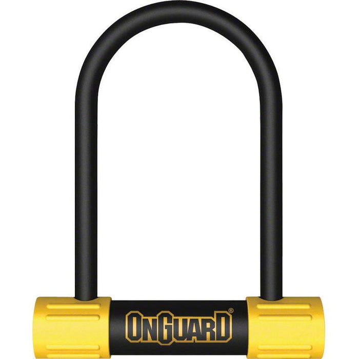 OnGuard BullDog Series U-Lock - 3.5 x 5.5 Keyed Black/Yellow Includes bracket