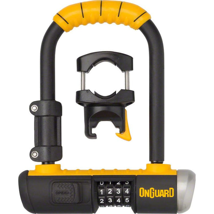 OnGuard Combo Mini U-Lock - 3.5 x 5.5 Combination Black/Yellow