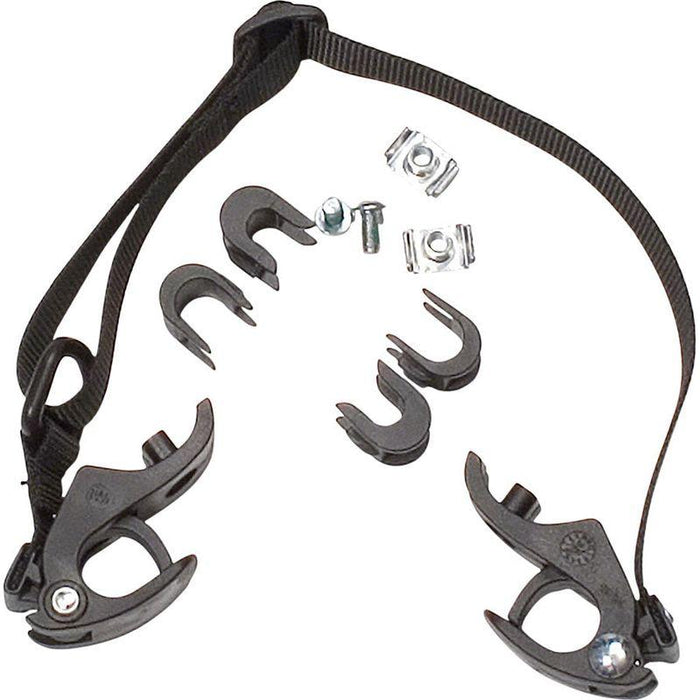 Ortlieb Replacement Pannier Hooks: For QL1 Systems Fits 16mm Rails and comes with 10mm 8mm Reducers Pair Black