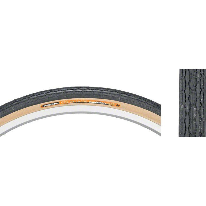Panaracer Col de la Vie Tire - 650b x 38mm Clincher Wire Black/Tan 60tpi