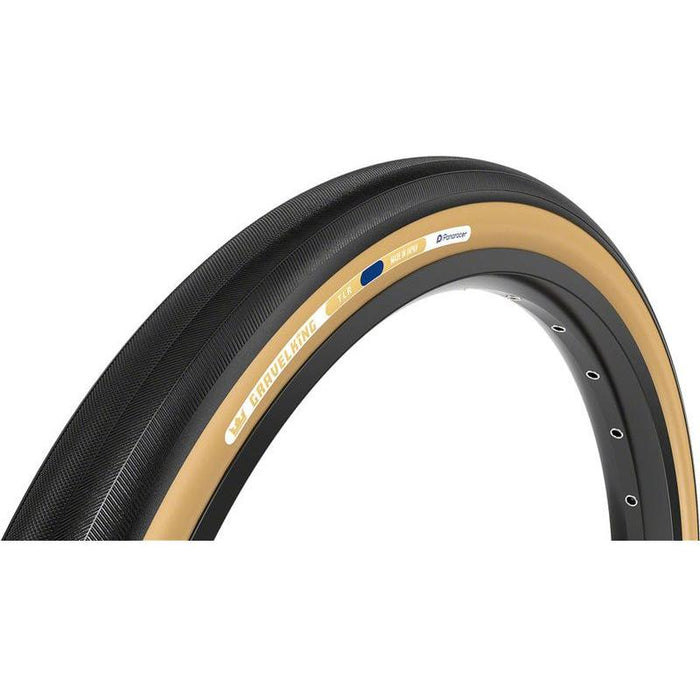 Panaracer GravelKing Slick Tire - 650b x 42 / 27.5 x 1.75 Tubeless Folding Black/Brown