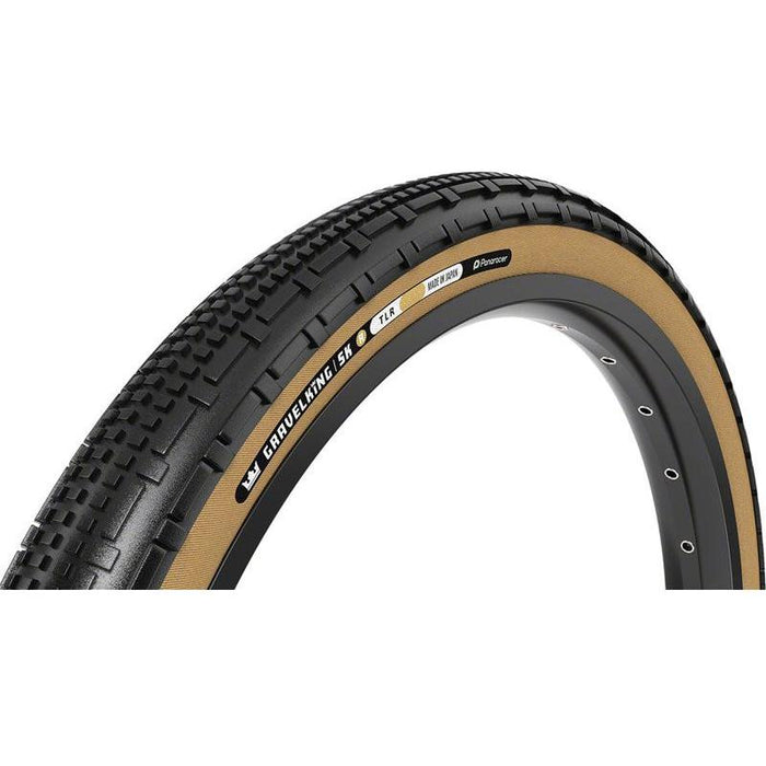 Panaracer GravelKing SK R Tire - 700 x 35 Tubeless Folding Black/Amber