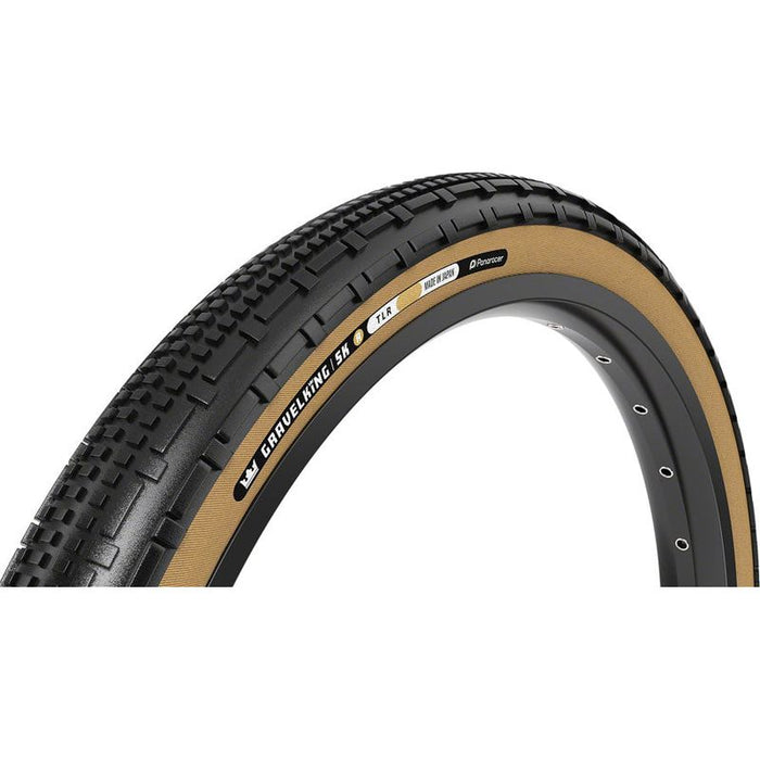Panaracer GravelKing SK R Tire - 700 x 45 Tubeless Folding Black/Amber