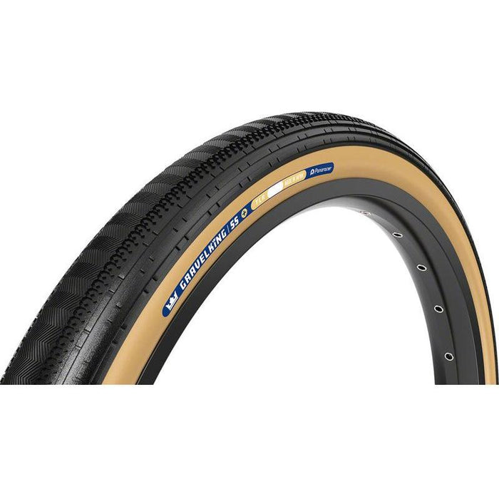 Panaracer GravelKing SS Plus Tire - 700 x 45 Tubeless Folding Black/Brown