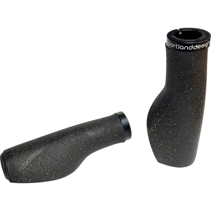 Portland Design Works Cork Chop Grips - Black Lock-On