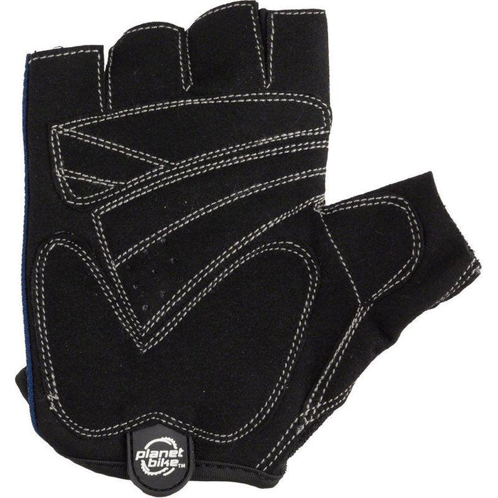 Planet Bike Aries Gloves - Black/Blue Short Finger X-Large