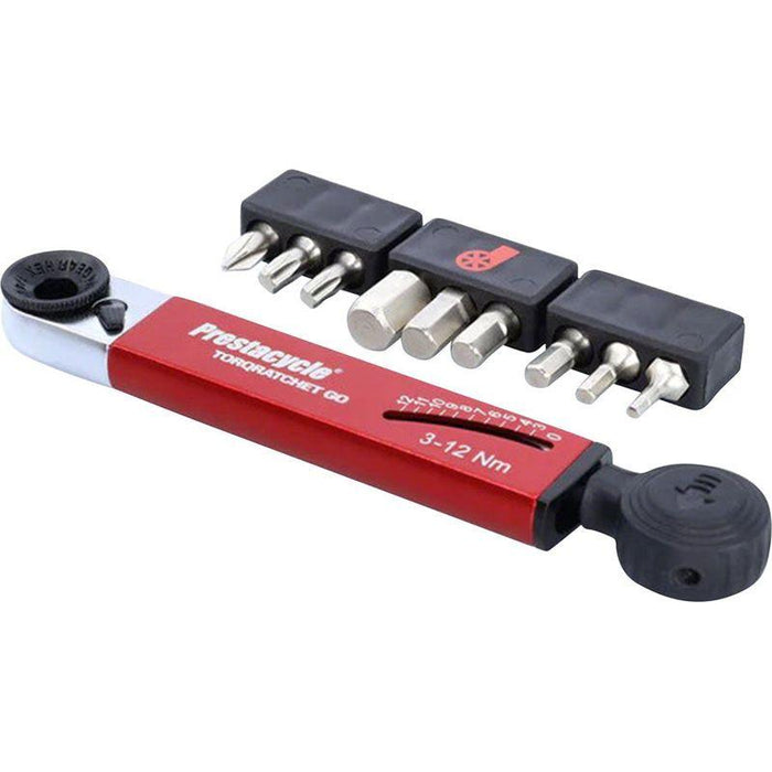 Prestacycle TorqRatchet GO Portable Torque Multi-tool Ratchet- 3-12Nm
