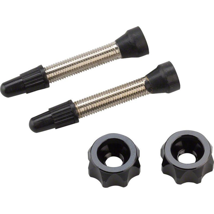 Problem Solvers Super P-Nut Tubeless Kit Valves included Set Black
