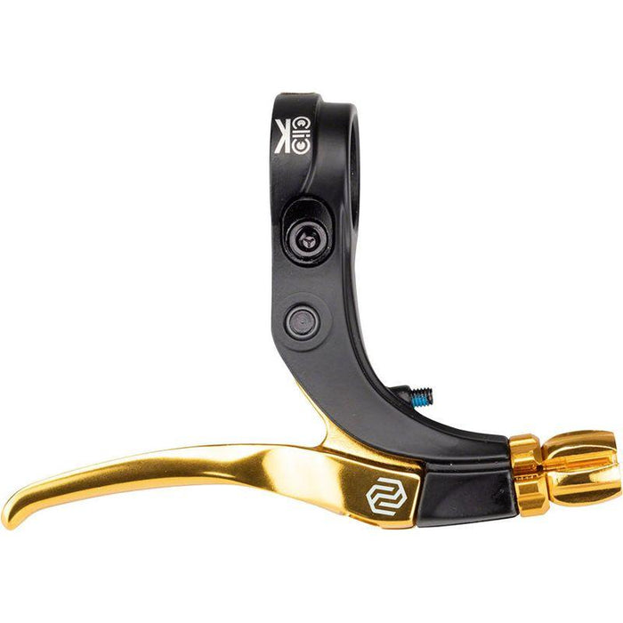 Promax Click V-Point Brake Lever - Short Reach Gold