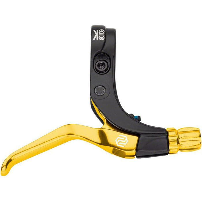 Promax Click V-Point Brake Lever - Long Reach Gold