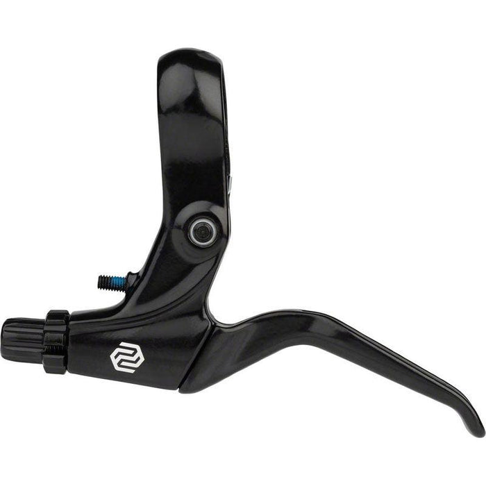 Promax XL-378 Brake Lever Set - Long Pull 2-Finger Tooled Reach Adjust For Linear Pull Brakes Black