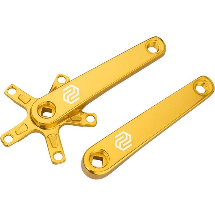 Promax SQ-1 Crank Arm Set - 140mm Square Taper JIS Spindle Interface 110mm BCD Gold