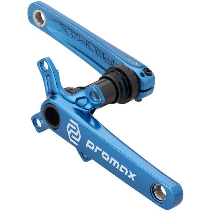 Promax CF-2 Crankset - 165mm 24mm Spindle 2-Piece 68mm English BB Included Blue