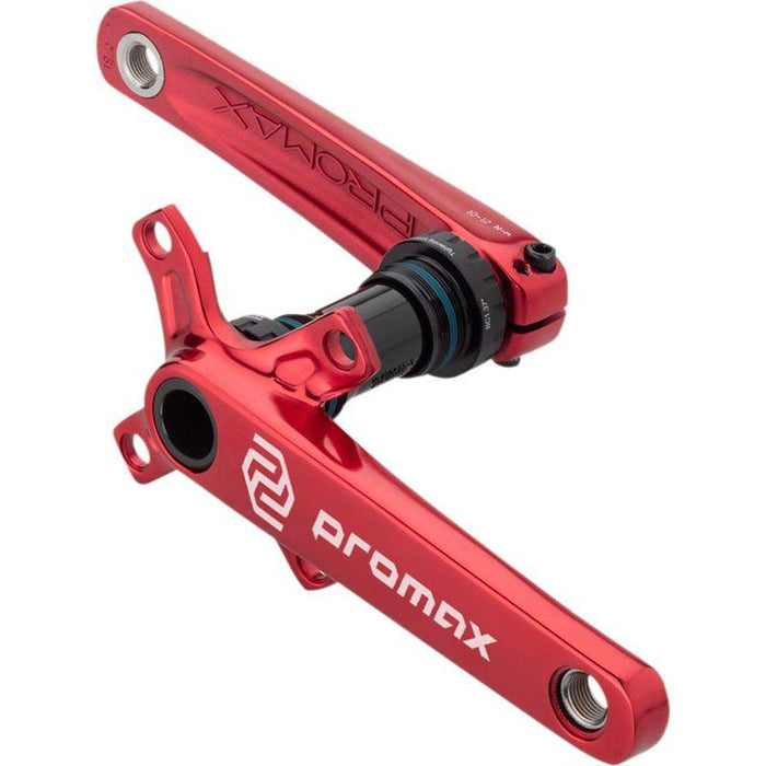 Promax CF-2 Crankset - 170mm 24mm Spindle 2-Piece 68mm English BB Included Red